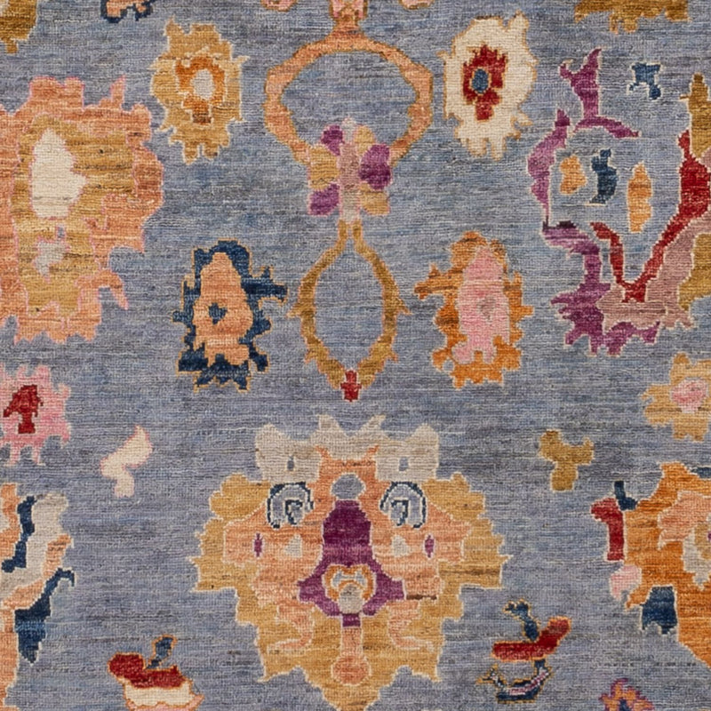 Usak Teppich 173x235cm - Orientteppich - hellblau