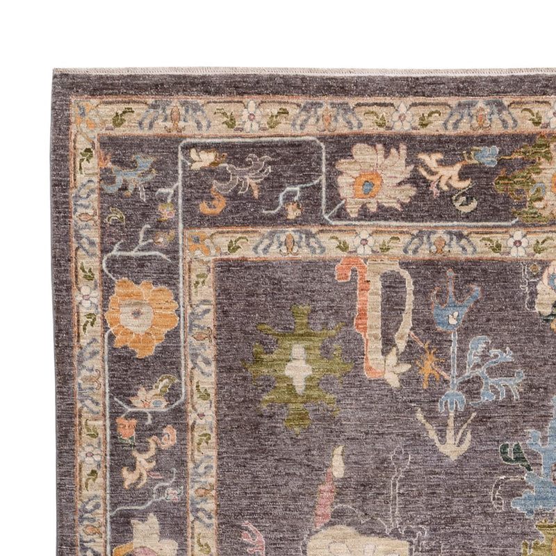 Usak Teppich 270x378cm - Orientteppich - dunkelbeige