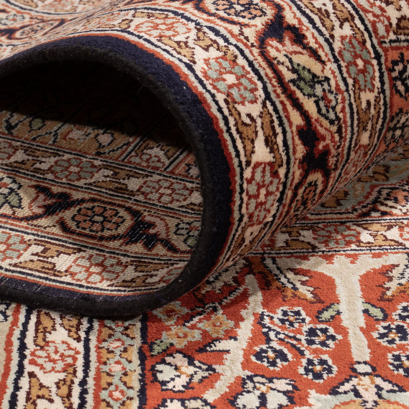 Kaschmir Seide Teppich 274x362cm - Orientteppich - dunkelbeige