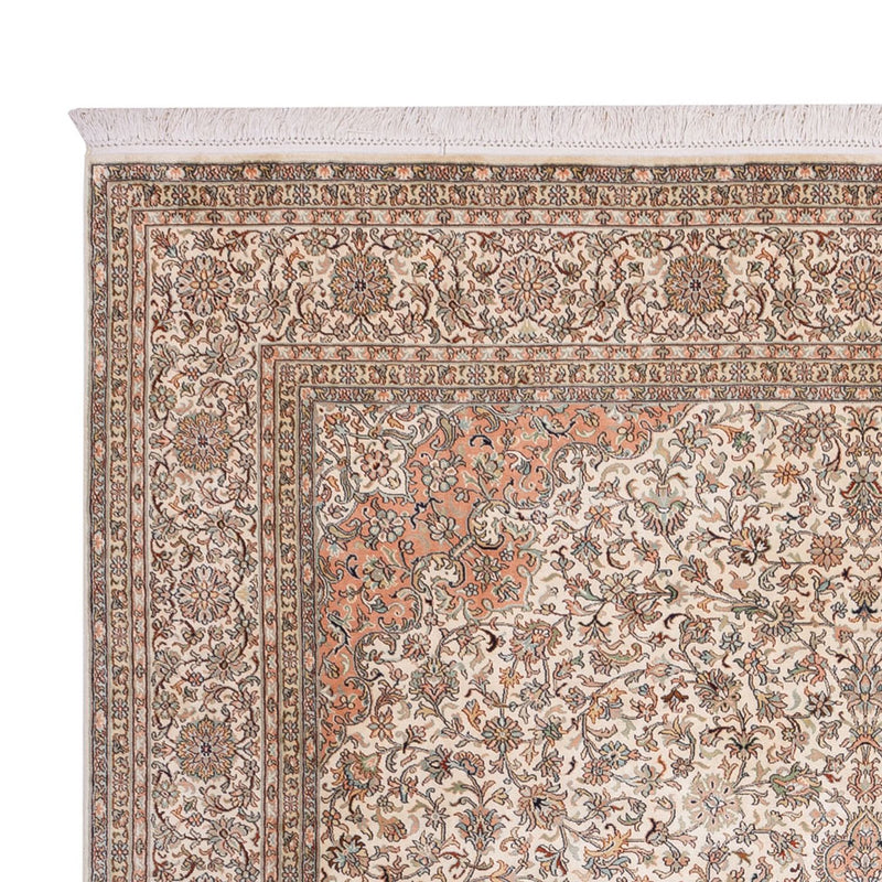 Kaschmir Seide Teppich 244x329cm - Orientteppich - beige