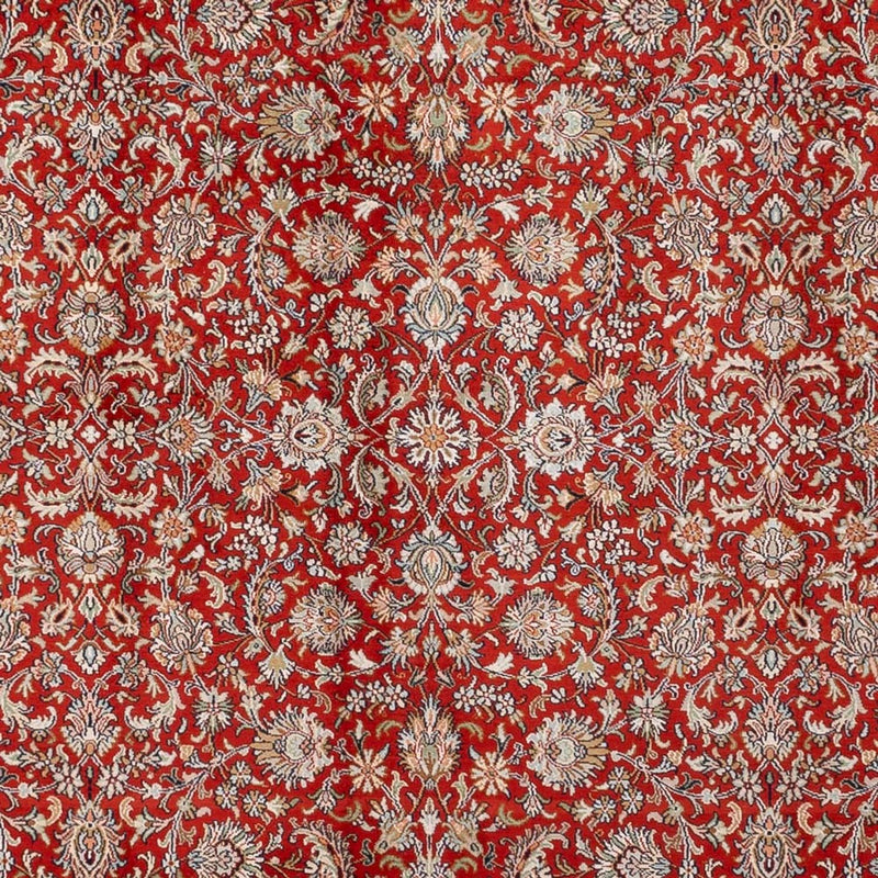 Kaschmir Seide Teppich 250x340cm - Orientteppich - rot