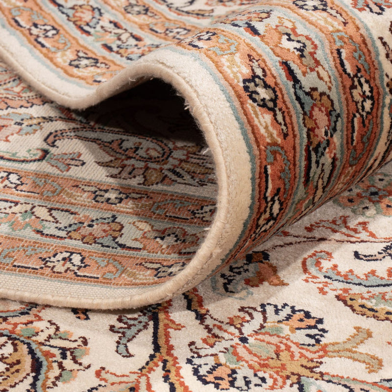 Kaschmir Seide Teppich 249x358cm - Orientteppich - beige