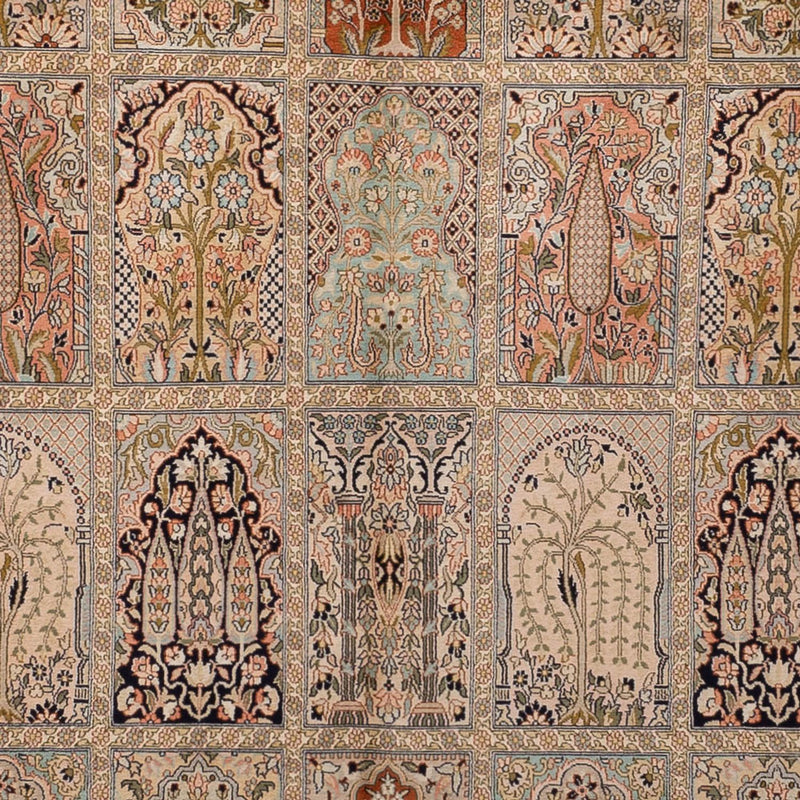 Seidenteppich - Kaschmir Seide - 238 x 324 cm - beige