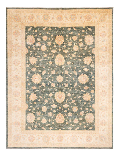 Ziegler Teppich 302x392cm - Orientteppich - minzgrün