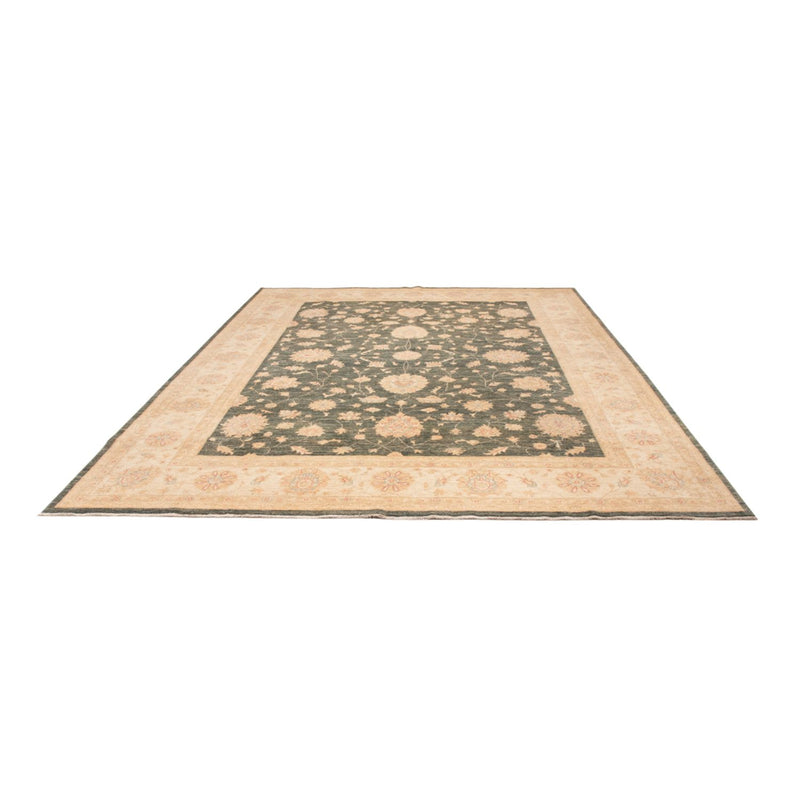 Ziegler Teppich 302x392cm - Orientteppich - minzgrün