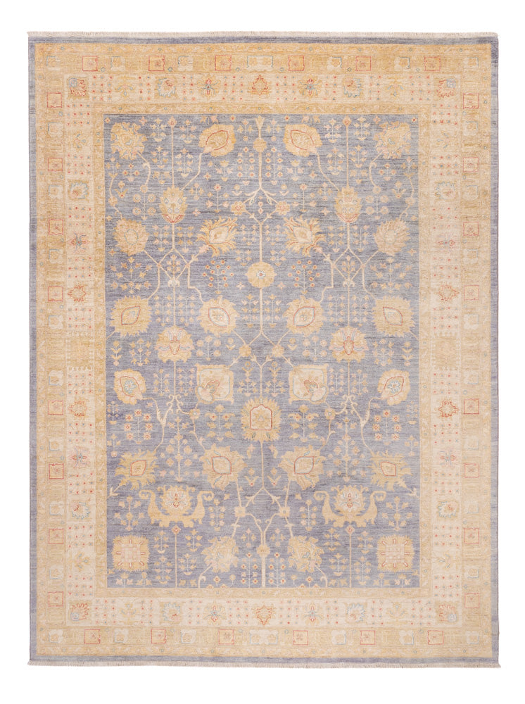 Ziegler Teppich 257x343cm - Orientteppich - hellblau