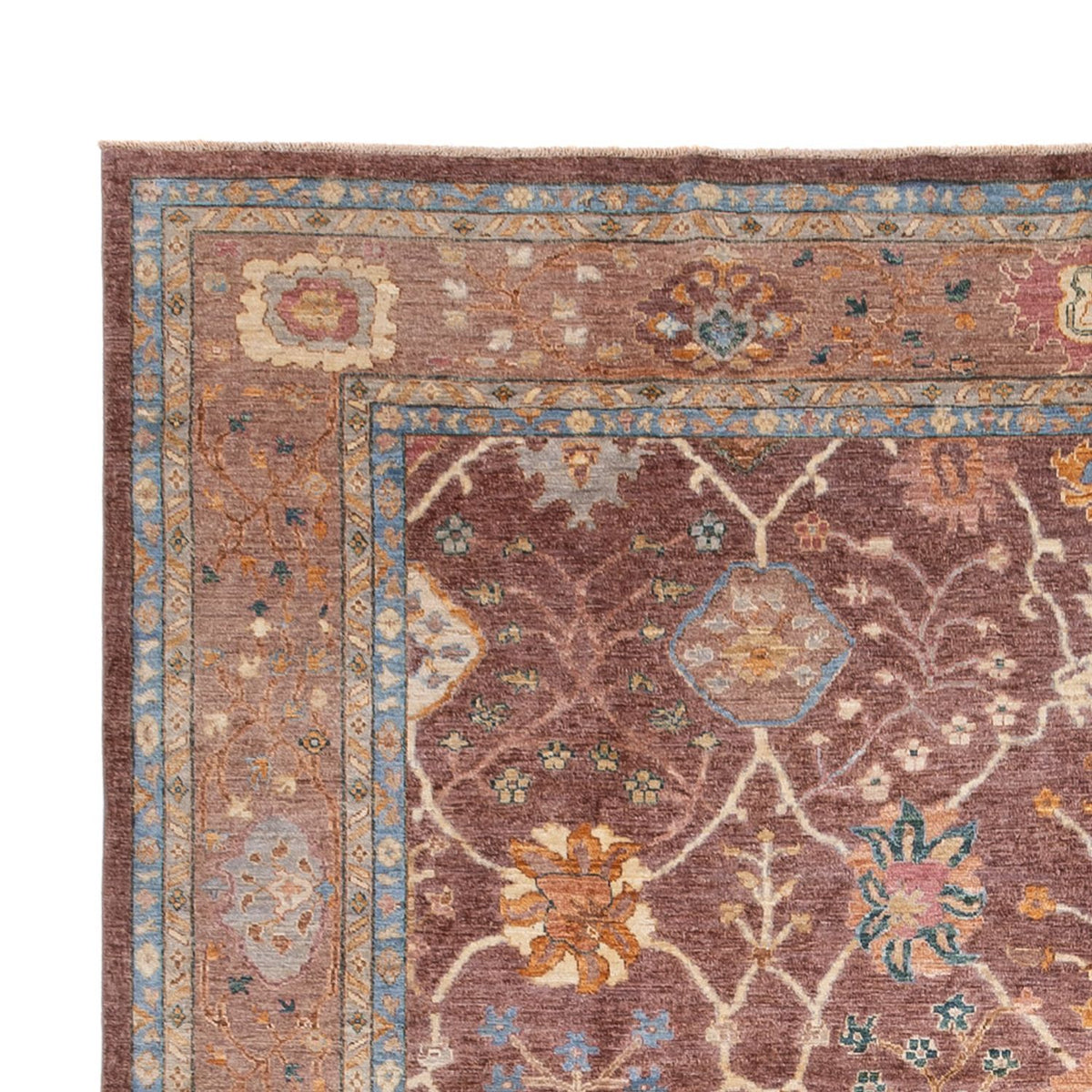Usak Teppich 310x394cm - Orientteppich - dunkelbeige