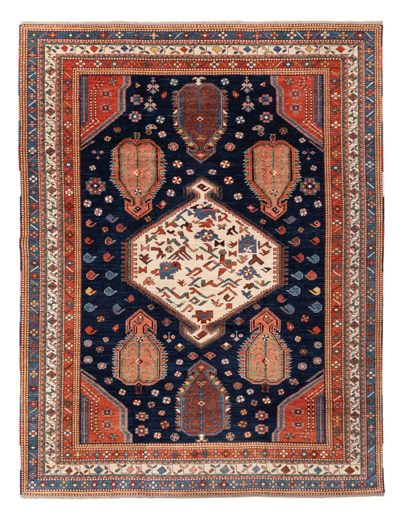 Kazak Teppich 270x367cm - Orientteppich - dunkelblau