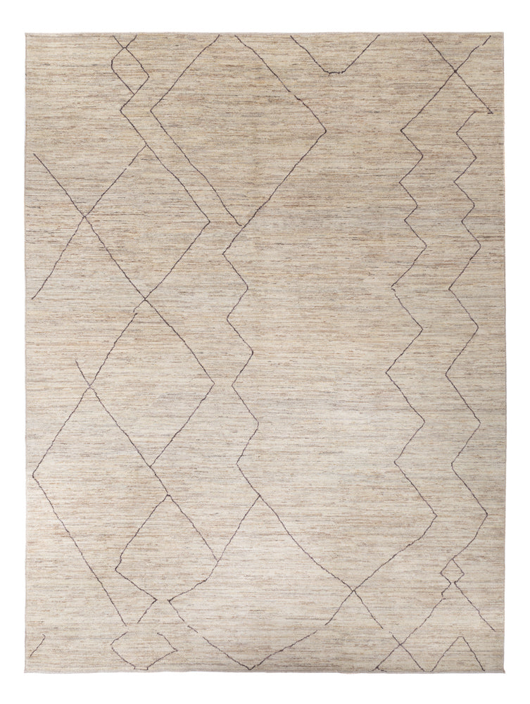 Berber Teppich 276x362cm - Wollteppich - beige
