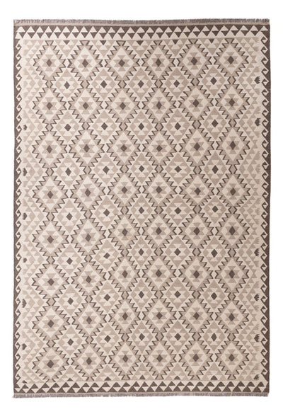 Kelim Maimene Teppich 202x290cm - hellgrau