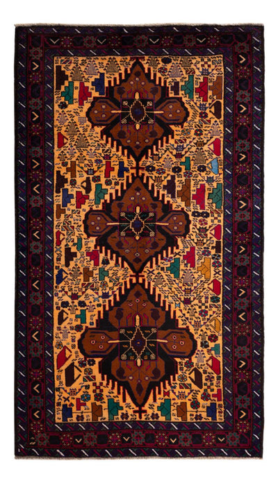 Belutsch Teppich 116x197cm - Orientteppich - beige