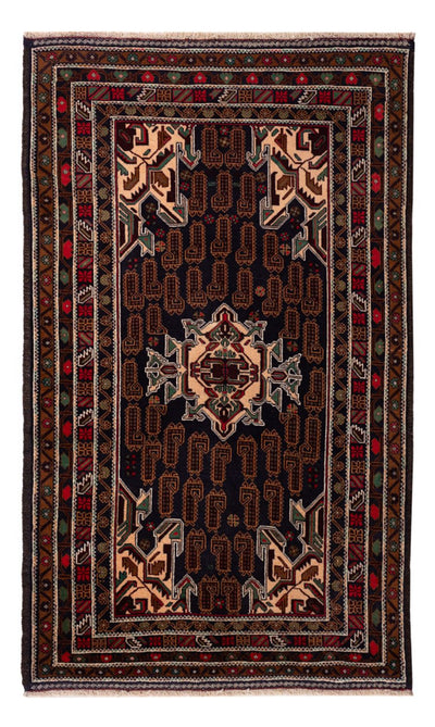 Belutsch Teppich 112x192cm - Orientteppich - dunkelbeige