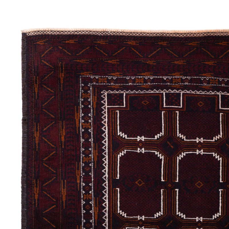 Belutsch Teppich 130x207cm - Orientteppich - dunkelbraun