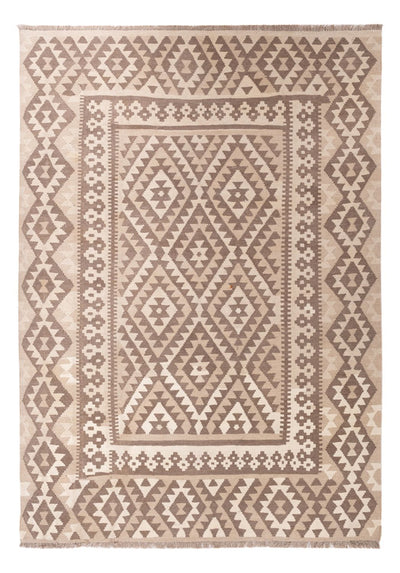 Kelim Maimene Teppich 202x287cm - hellgrau
