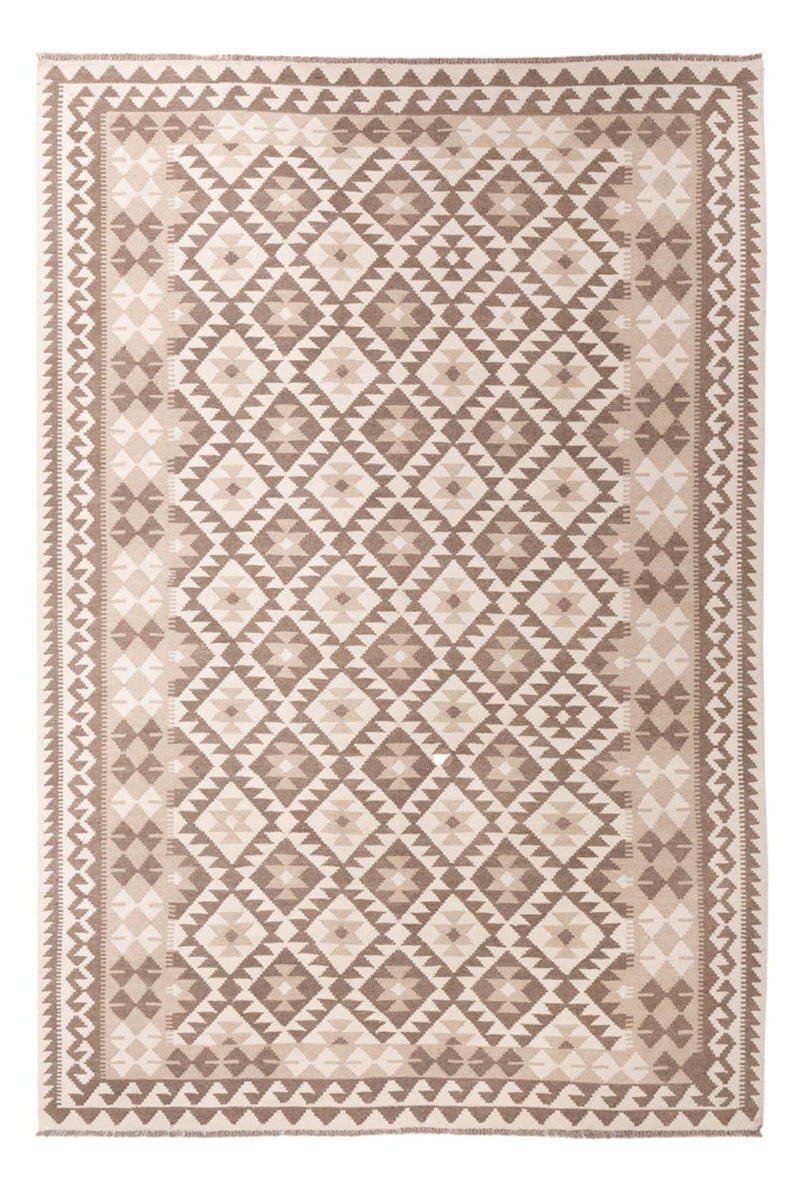 Kelim Maimene Teppich 207x299cm - hellgrau