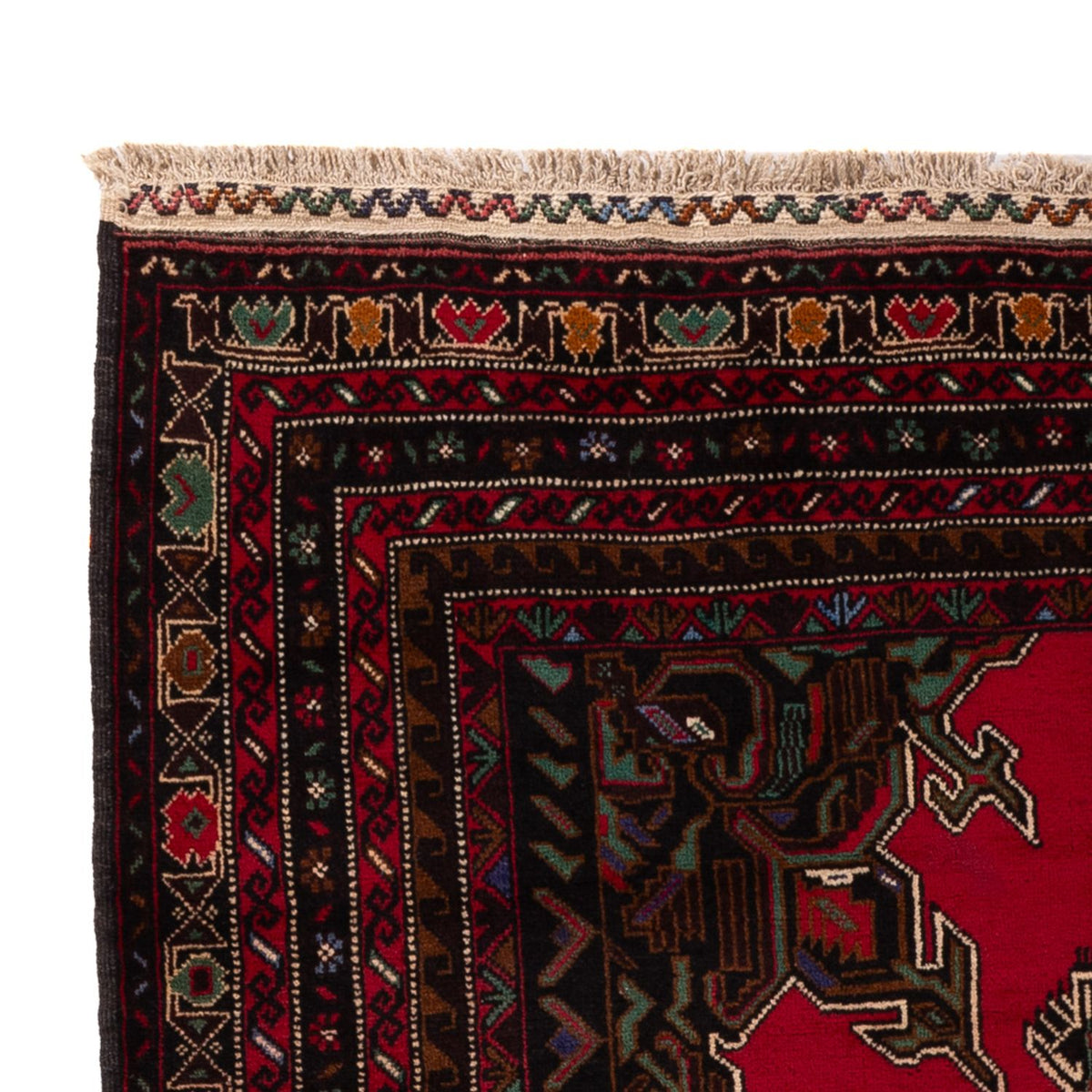 Belutsch Teppich 116x215cm - Orientteppich - rot
