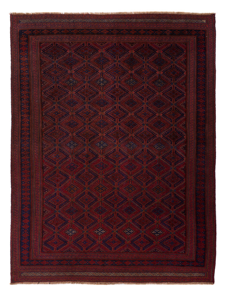 Kelim Afghan Teppich 203x270cm - rot