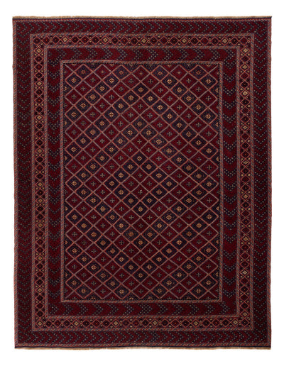 Kelim Afghan Teppich 210x271cm - rot