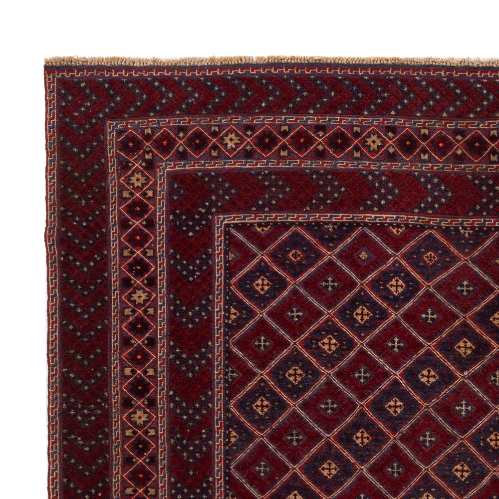 Kelim Afghan Teppich 210x271cm - rot