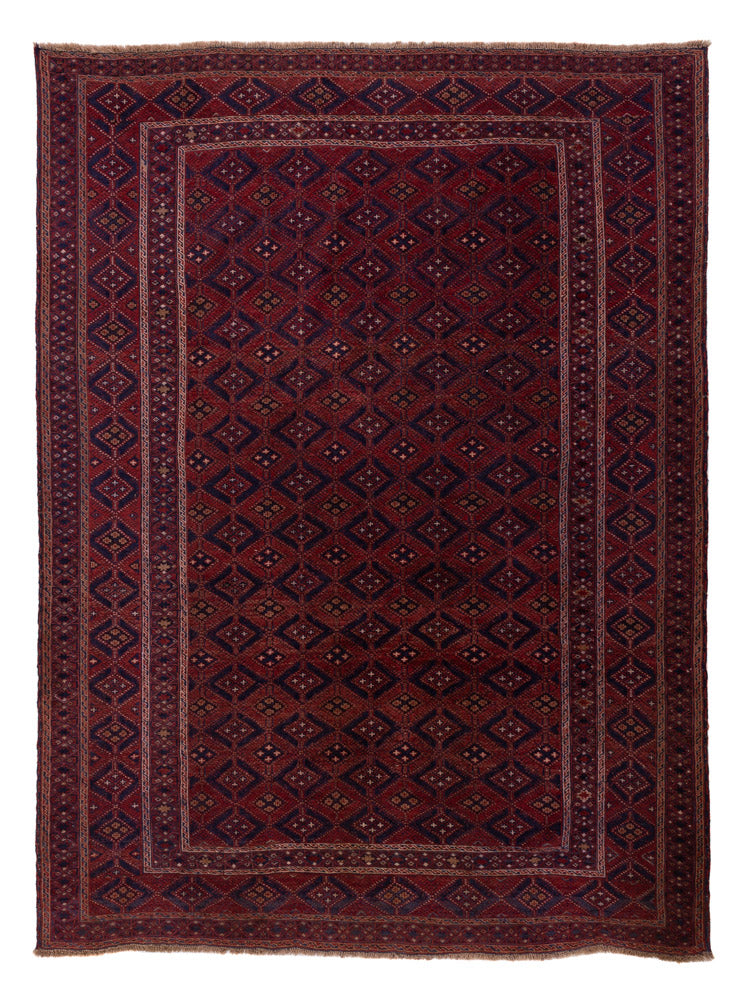 Kelim Afghan Teppich 198x269cm - rot