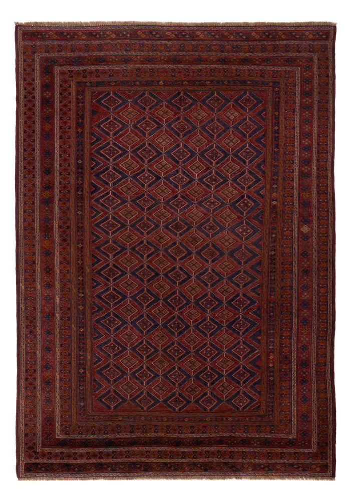 Kelim Afghan Teppich 205x300cm - rot