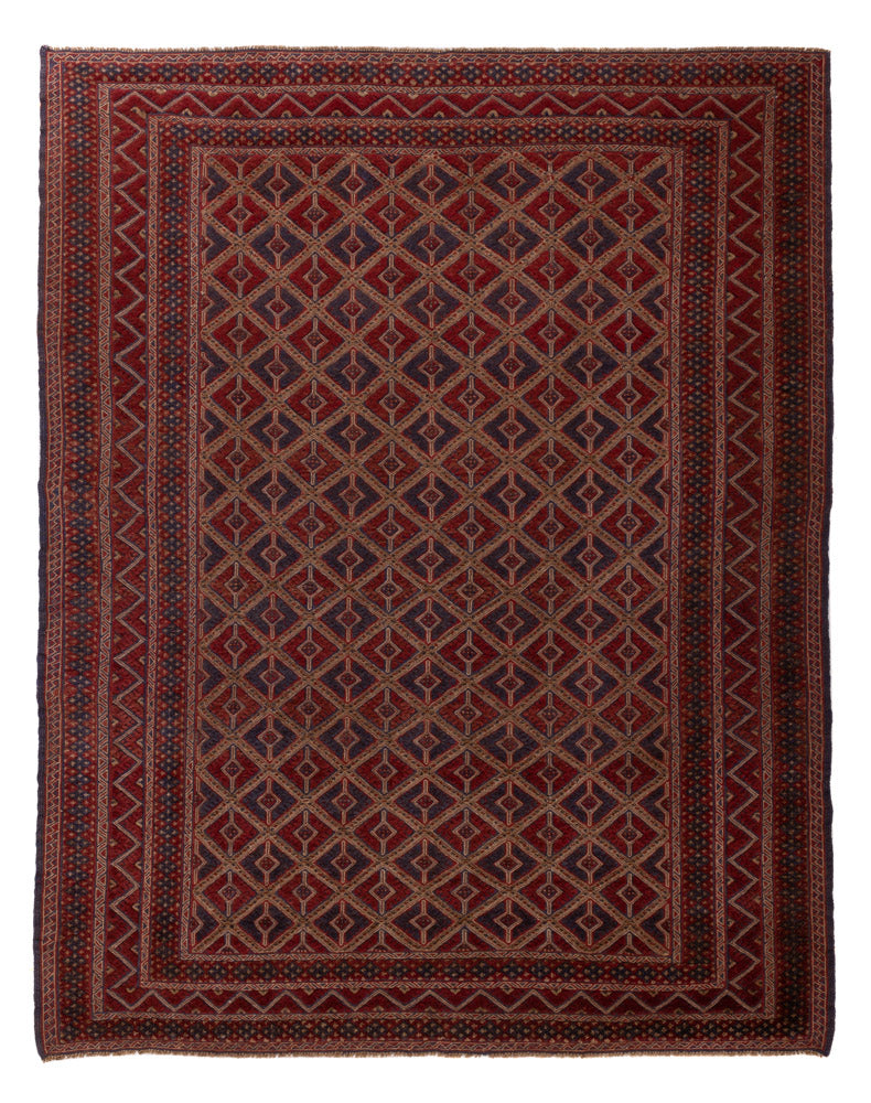 Kelim Afghan Teppich 192x257cm - rot