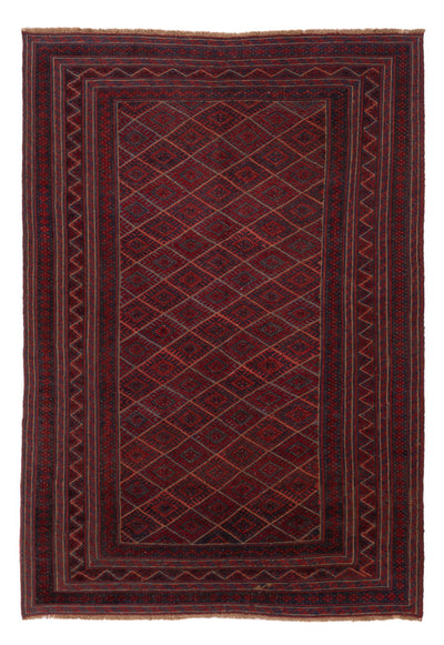 Kelim Afghan Teppich 195x279cm - rot