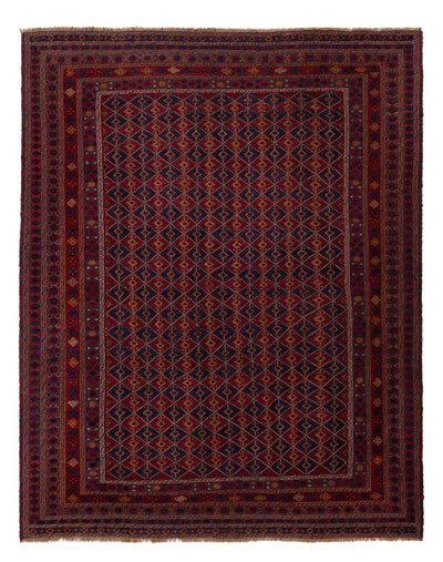 Kelim Afghan Teppich 209x265cm - rot