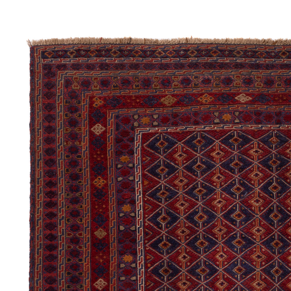 Kelim Afghan Teppich 209x265cm - rot