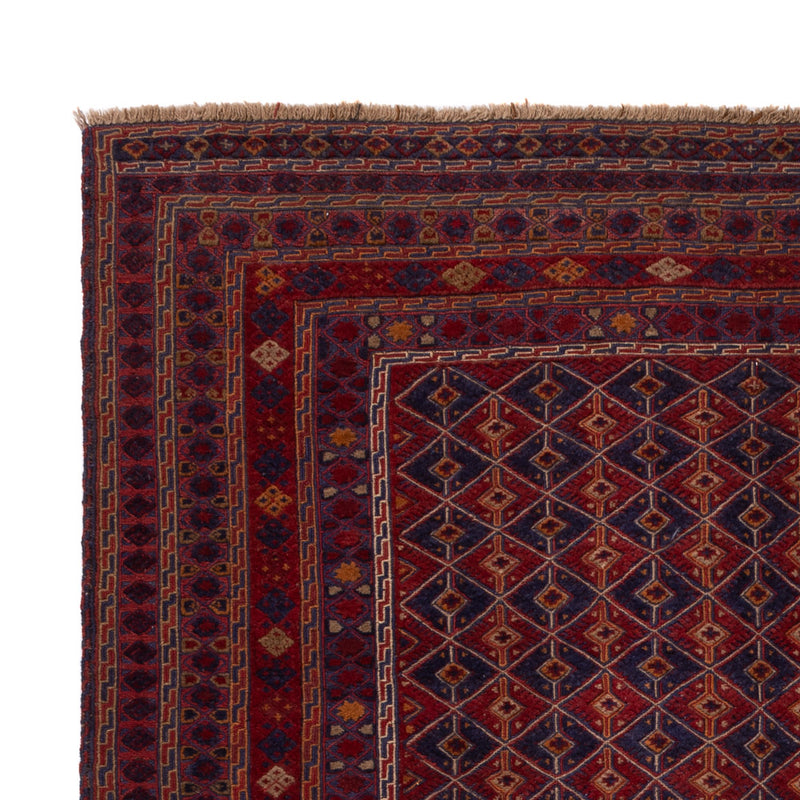 Kelim Afghan Teppich 209x265cm - rot