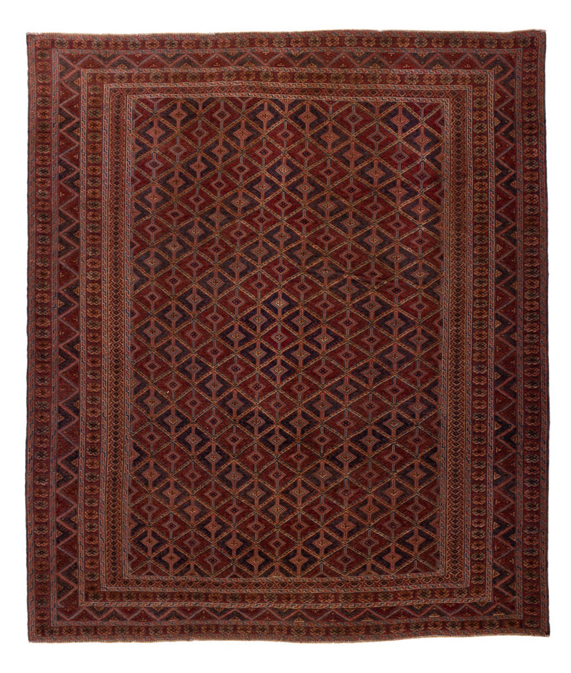 Kelim Afghan Teppich 206x245cm - rot