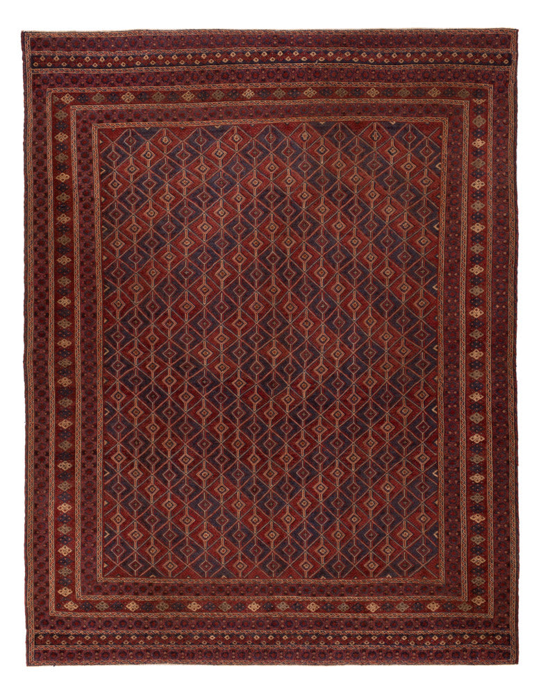 Kelim Afghan Teppich 210x282cm - rot