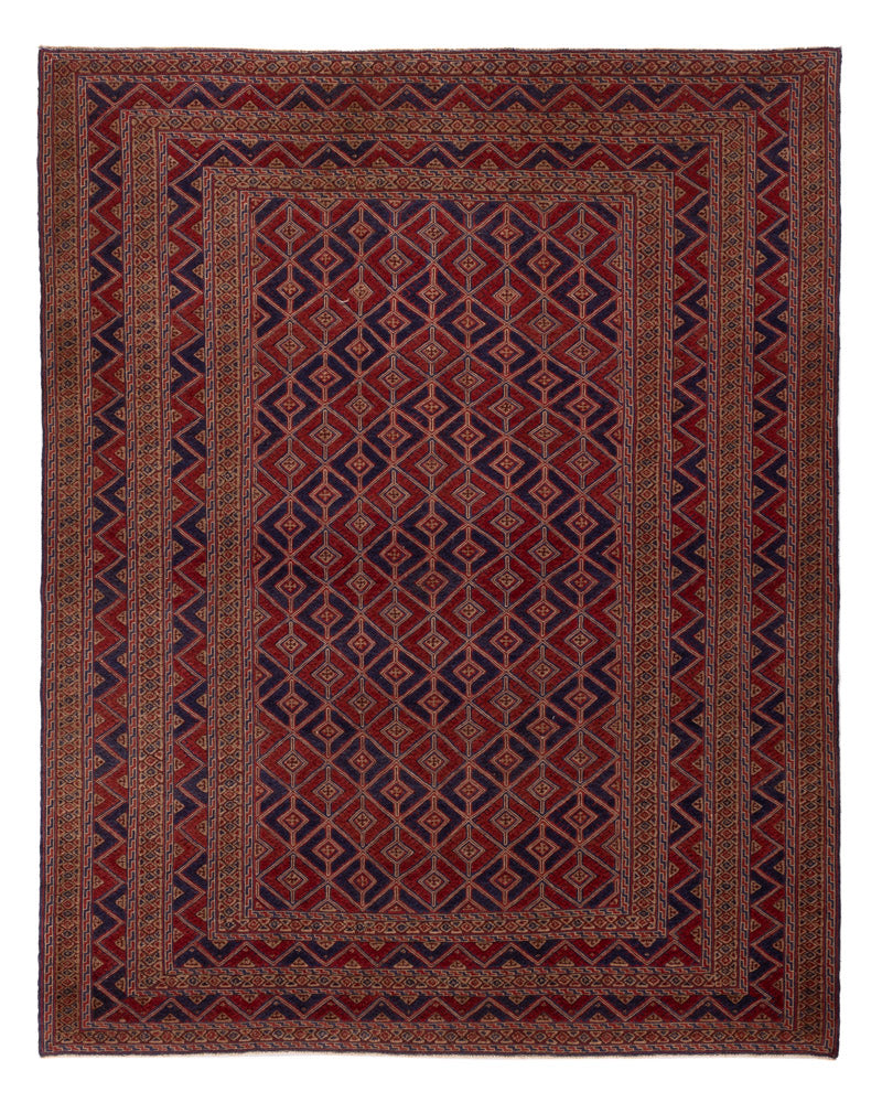 Kelim Afghan Teppich 203x264cm - rot