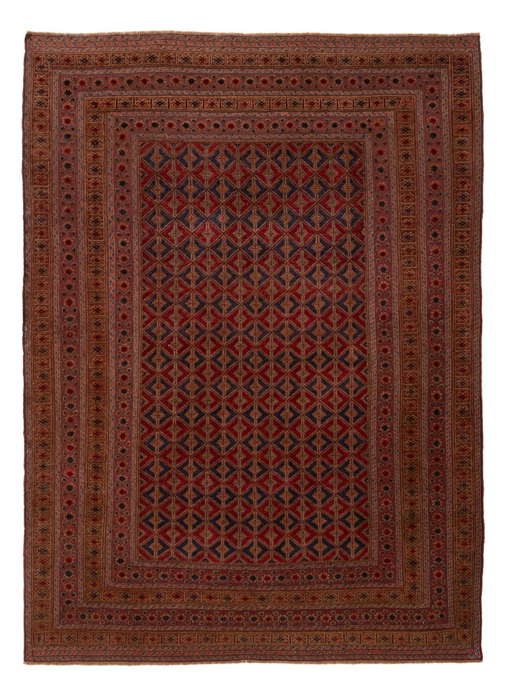 Kelim Afghan Teppich 202x272cm - rot