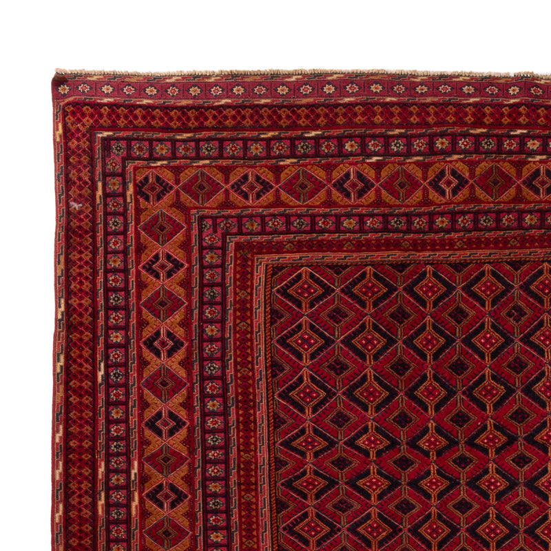 Kelim Afghan Teppich 201x291cm - rot