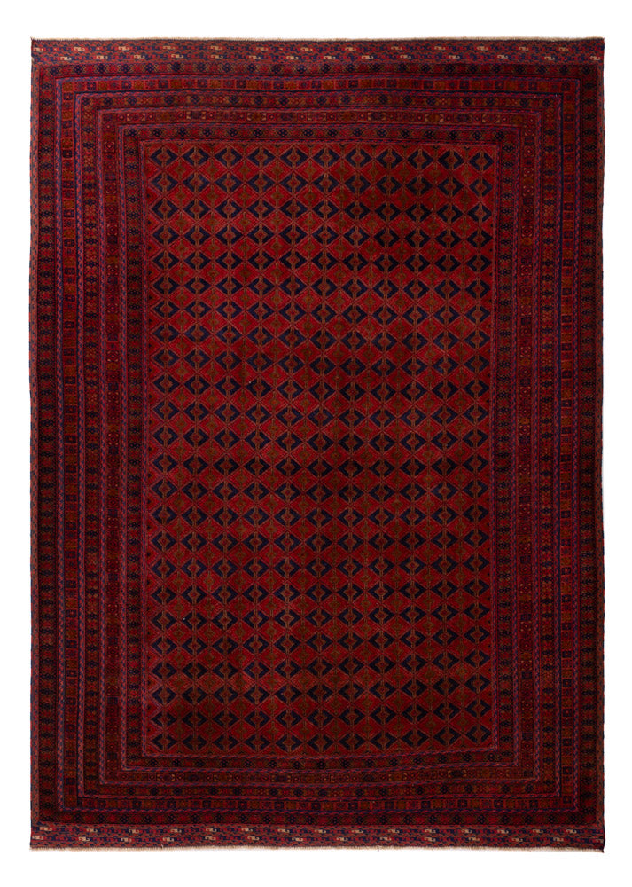 Kelim Afghan Teppich 210x295cm - rot