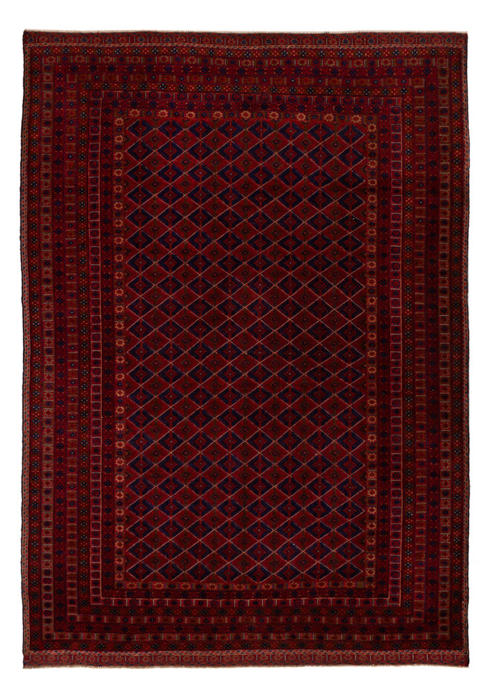 Kelim Afghan Teppich 194x282cm - rot