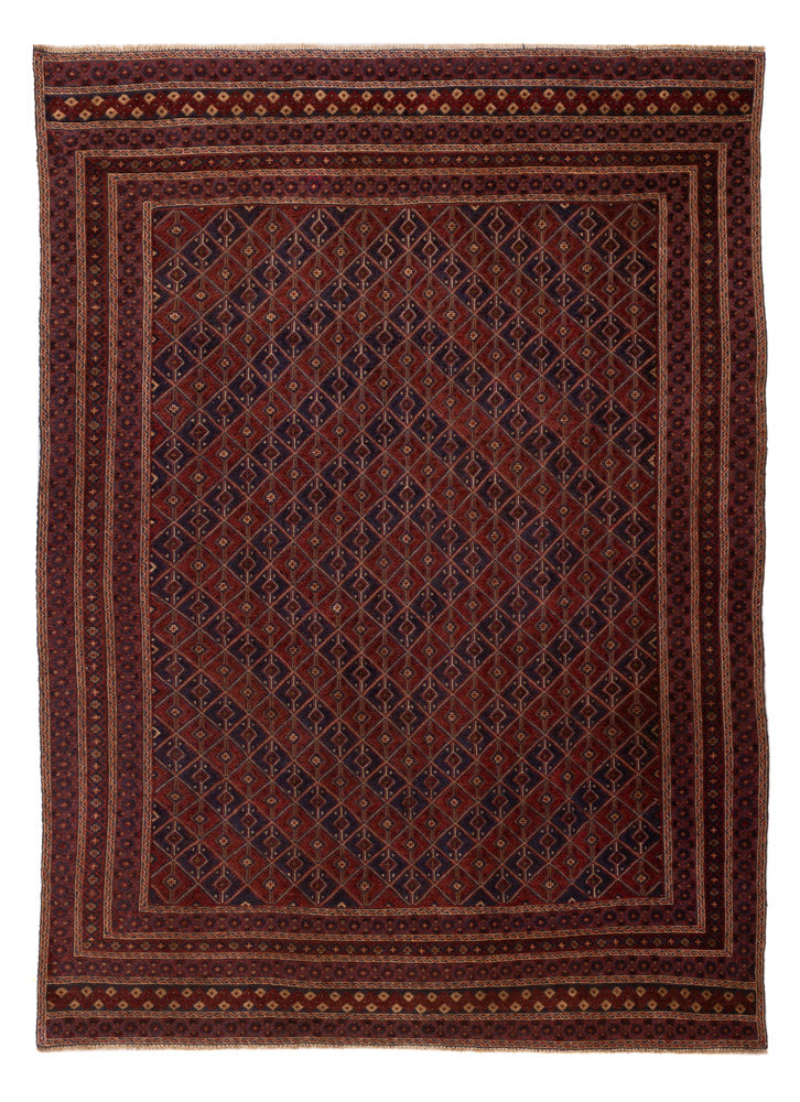 Kelim Afghan Teppich 194x287cm - rot