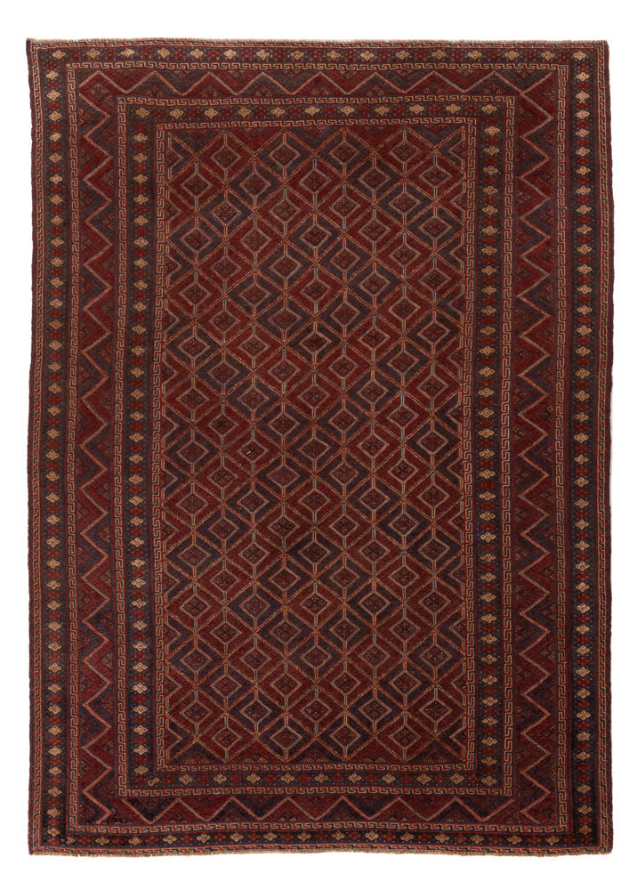 Kelim Afghan Teppich 198x281cm - rot