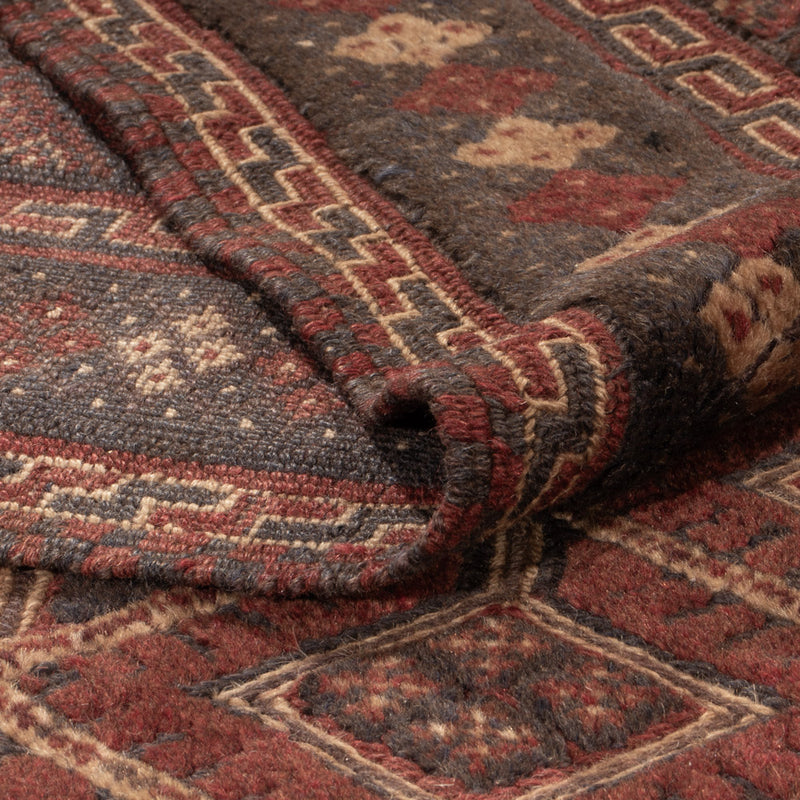Kelim Afghan Teppich 198x281cm - rot
