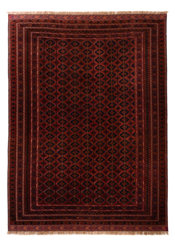Kelim Afghan Teppich 209x289cm - rot