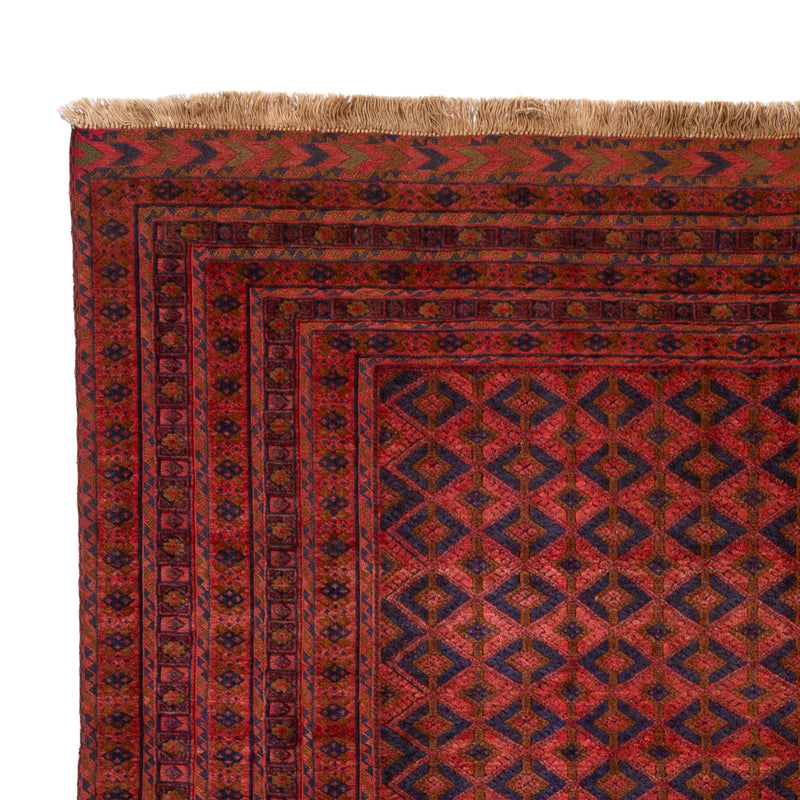 Kelim Afghan Teppich 210x295cm - rot