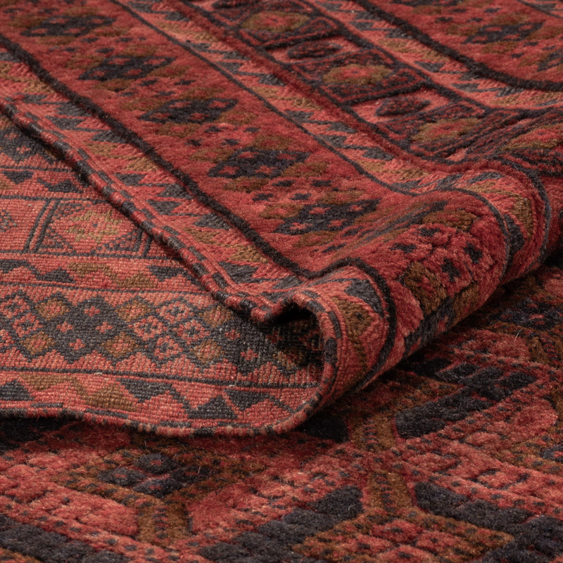 Kelim Afghan Teppich 210x295cm - rot