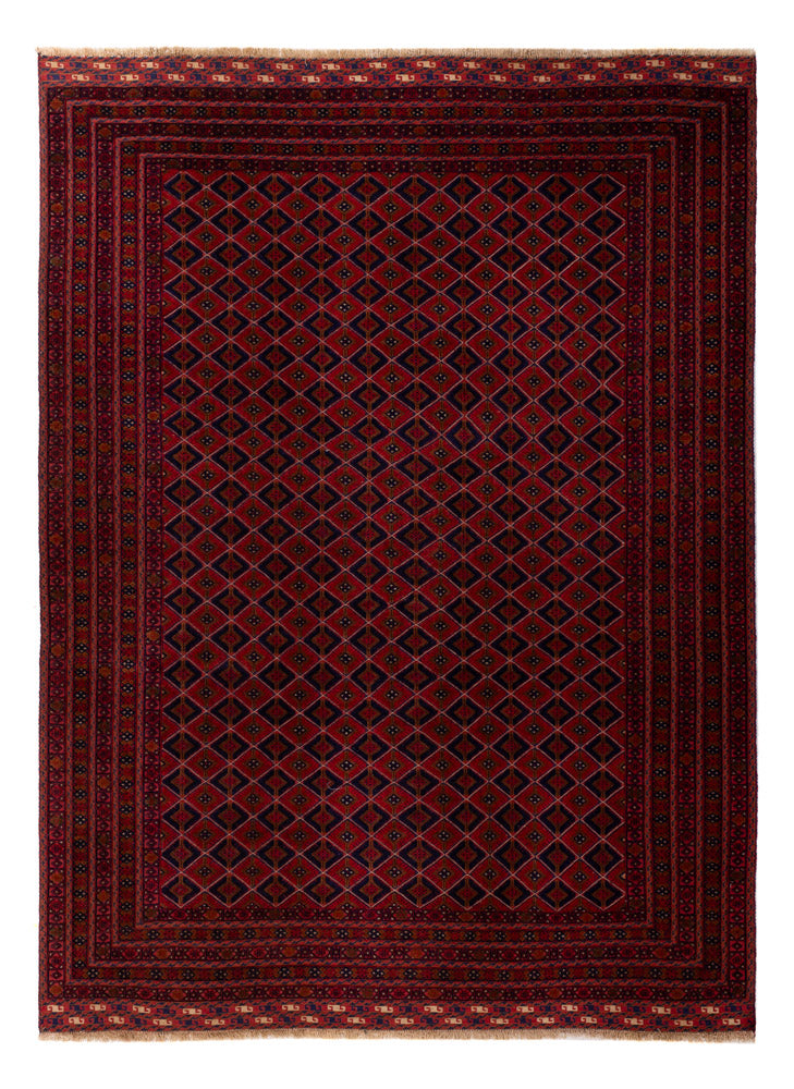 Kelim Afghan Teppich 210x291cm - rot