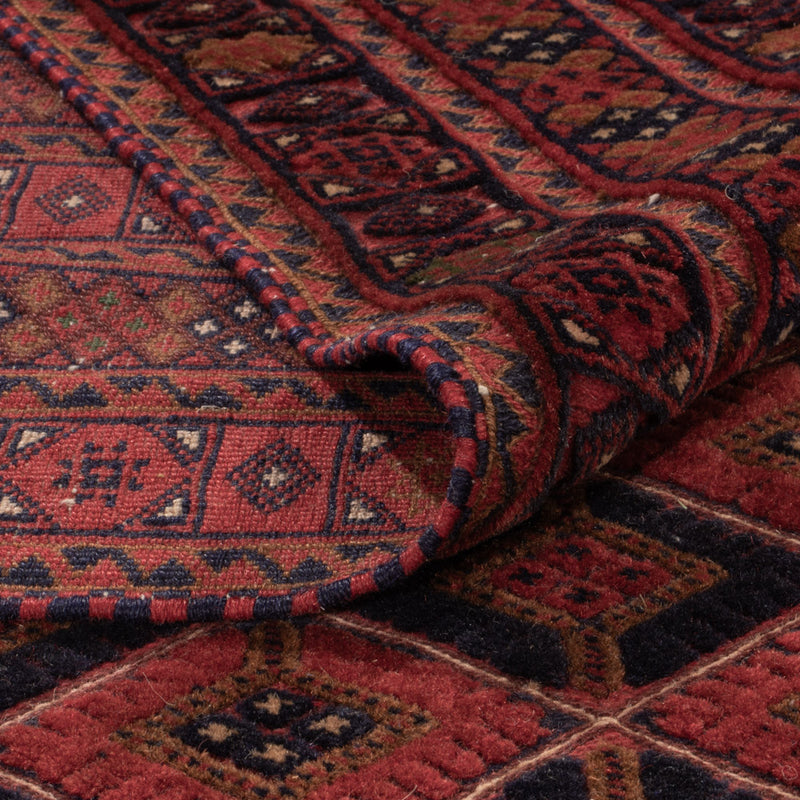 Kelim Afghan Teppich 210x291cm - rot