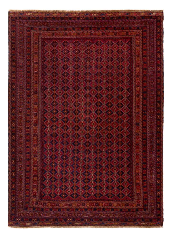 Kelim Afghan Teppich 207x285cm - rot