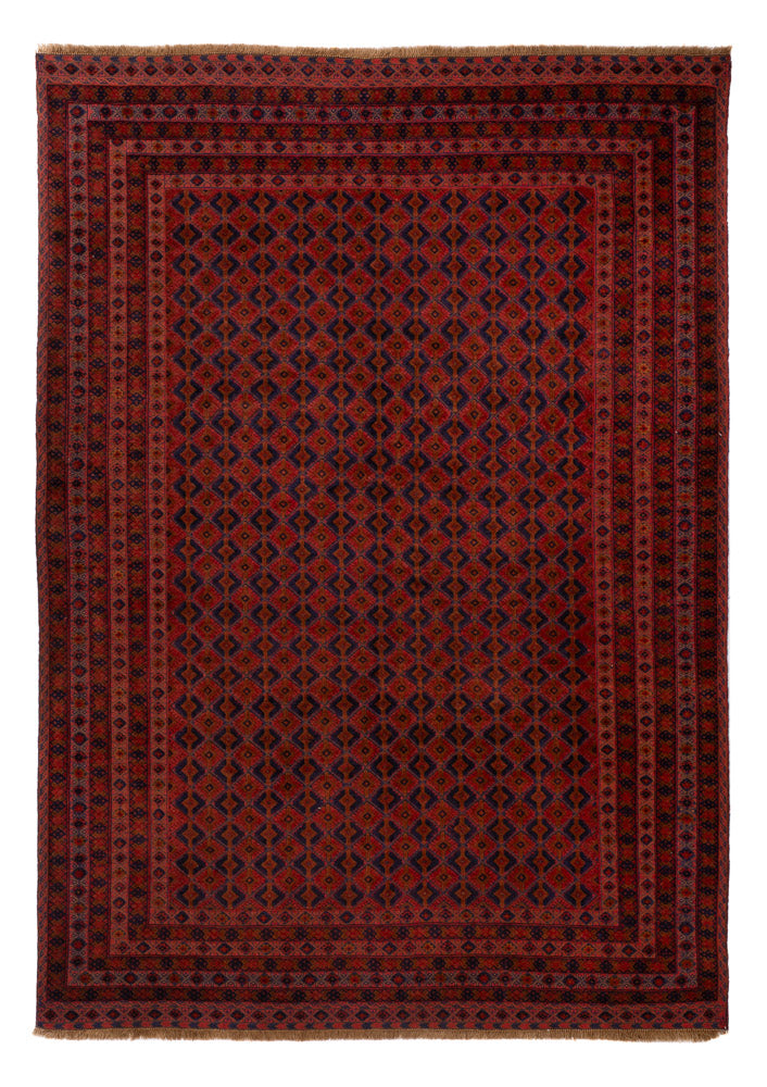 Kelim Afghan Teppich 208x288cm - rot