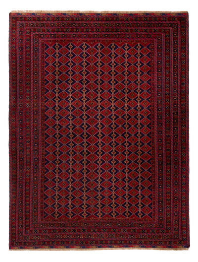 Kelim Afghan Teppich 211x281cm - rot