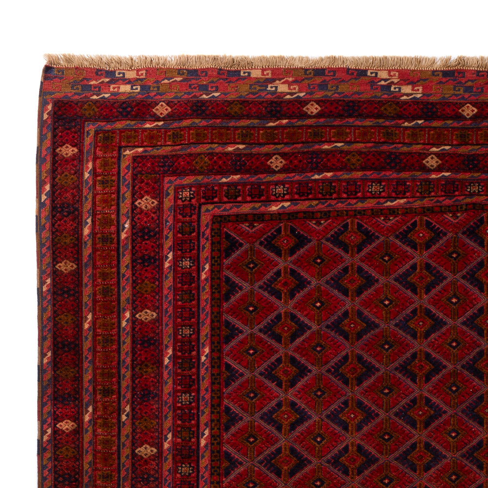 Kelim Afghan Teppich 205x293cm - rot