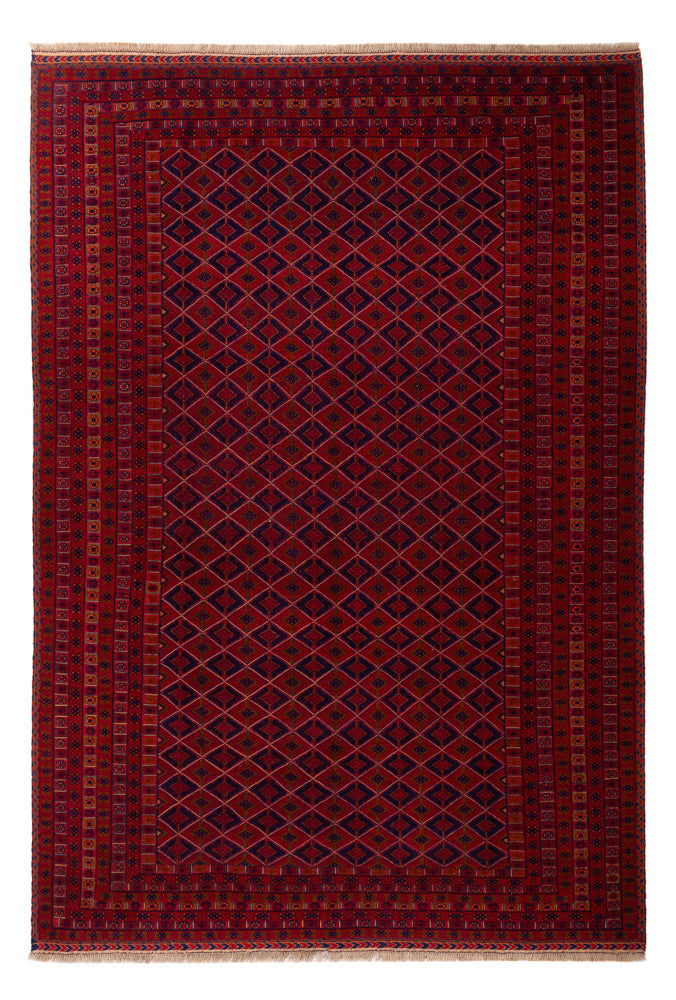 Kelim Afghan Teppich 201x303cm - rot